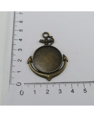 Metal Kolye Ucu - Çapa