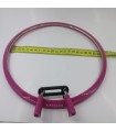 22cm- Yaylı Çelik Nakış Kasnağı- pembe