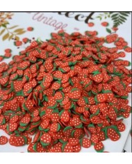 Fimo Çilek Epoksi Tırnak Pulu 5 Gr