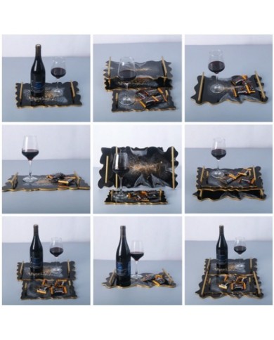 Tepsi Reçine Epoksi Kalıbı 38 cm - Dalgalı -Kod:370