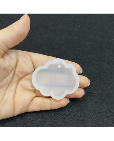 Reçine Epoksi Kalıp Kolye Anahtarlık Bulut - A6