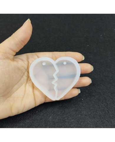 Reçine Epoksi Kalıp Kolye Anahtarlık  Kalp Arkadaşlık - A18