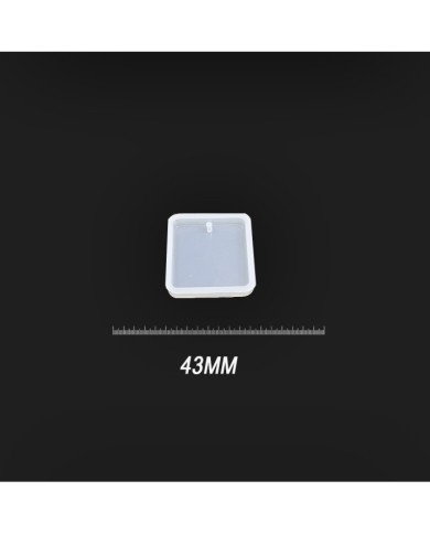 Reçine Epoksi Kalıp Kolye Anahtarlık Kare - A13