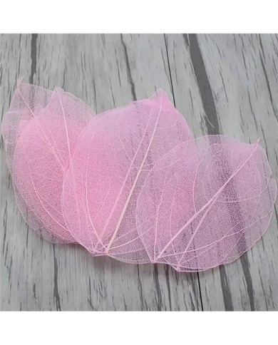 3Adet -  Kumaş Yaprak - Pembe