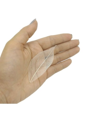 3 Adet - Kumaş Yaprak - Beyaz