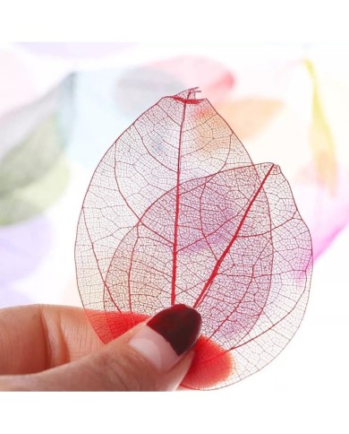 3 Adet - Kumaş Yaprak  - Kırmızı