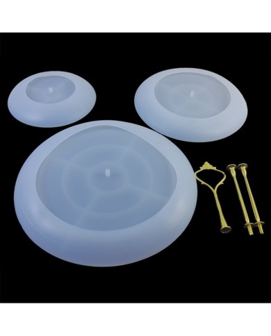 Üç Katlı Kek Standı Silikon Kalıp (Sadece Kalıp) -kod:348