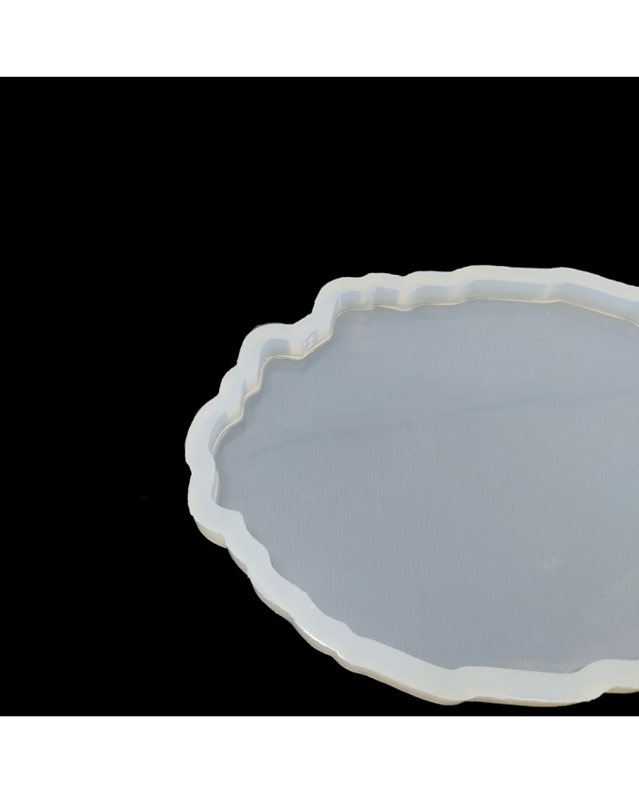 Bardak Altı Reçine Epoksi Kalıp - Oval Dalgalı - B16