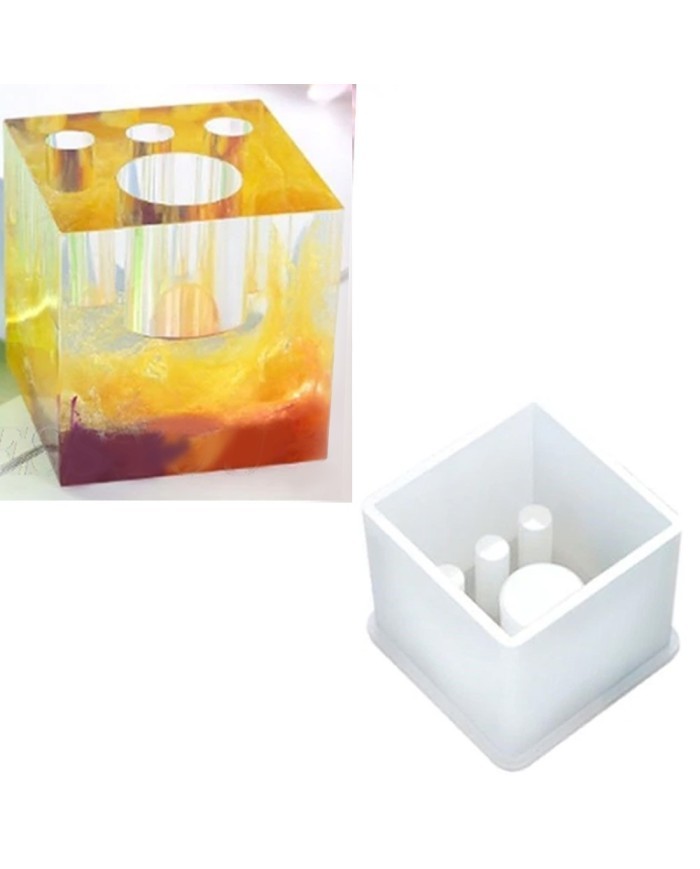 Epoksi Reçine ve Beton Kalemlik Kalıbı -Kod:916