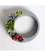 Beton Saksı Dekoratif Kalıbı - Yuvarlak