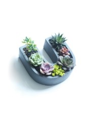 I Love You Beton Saksı Kalıbı - U Harfi Kalıp