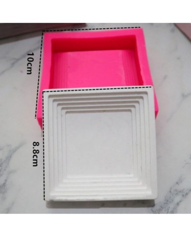 Saksı Altı Silikon Beton Kalıp - Kare