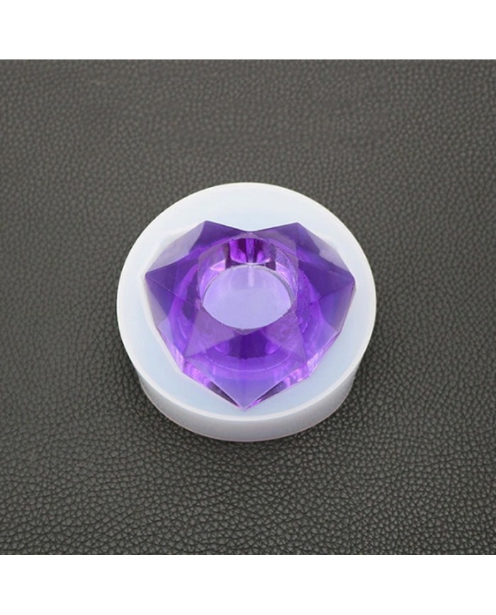 Kalp Kristal Mumluk Reçine Epoksi ve Beton Kalıbı -Kod:378