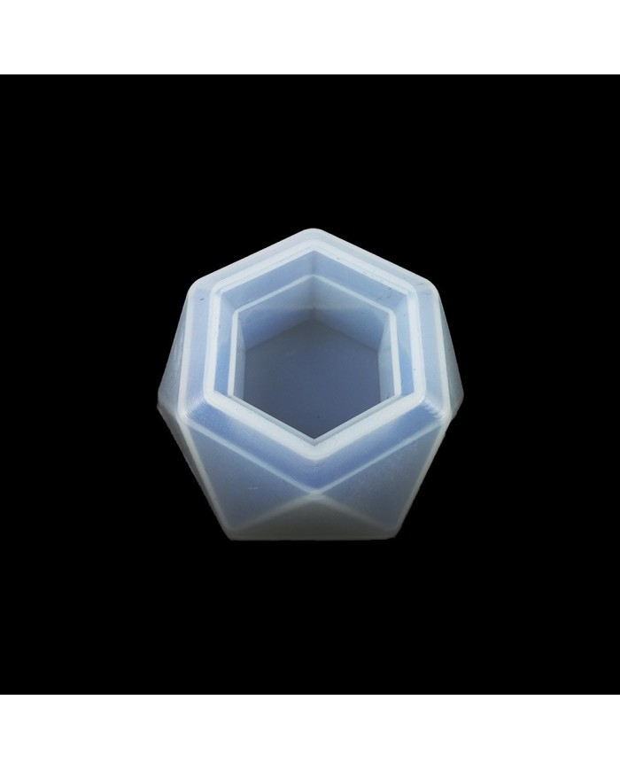 Altıgen Saksı - Reçine Epoksi ve Beton Kalıbı -Kod:379