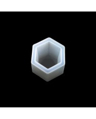 Altıgen saksı - Reçine Epoksi, Mum ve Beton Kalıbı -Kod:948