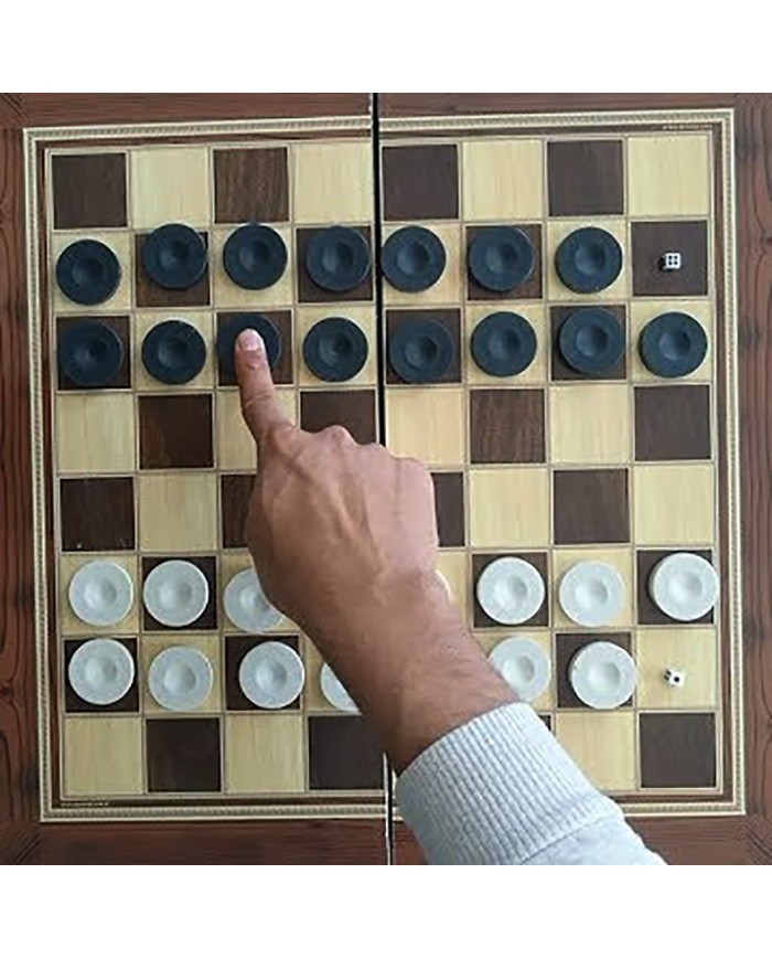 Tavla Dama Pulu Reçine Epoksi ve Beton Kalıbı -Kod:918