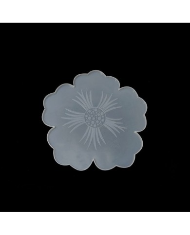 Epoksi ve Beton Silikon Kalıp - Desenli Büyük Çiçek -Kod:280