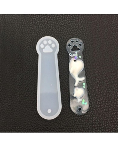 Kitap Ayracı Reçine Epoksi Kalıbı - Kedi Patisi-Kod:931