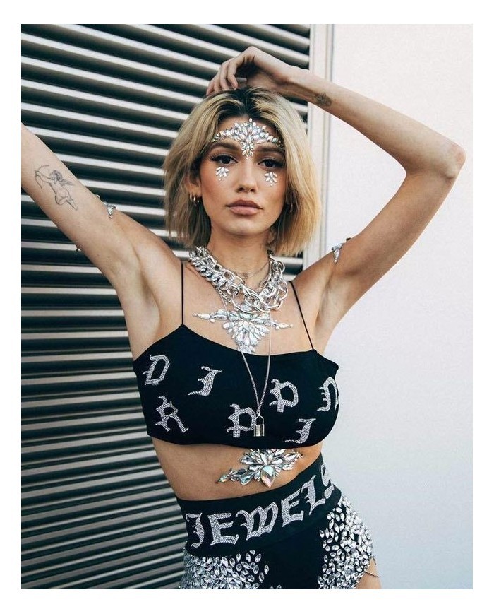 Yapışkanlı Vücut Taşı Göğüs Arası Model XT 15