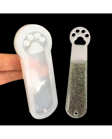 Kitap Ayracı Reçine Epoksi Kalıbı - Kedi Patisi-Kod:931