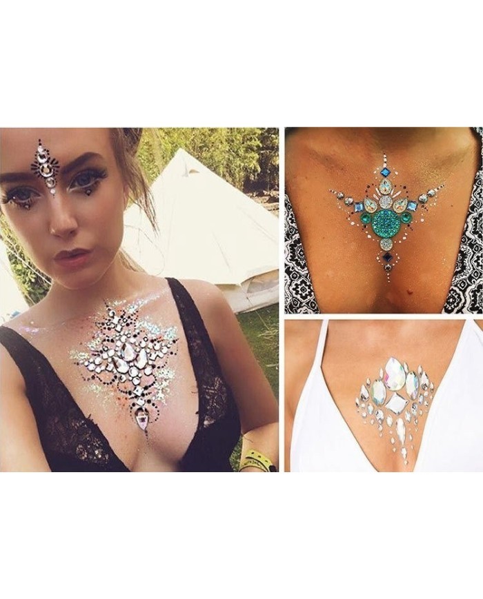 Yapışkanlı Vücut Taşı Göğüs Arası Model XT 15