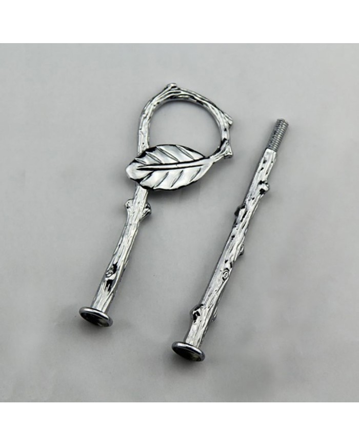 Kek Stant Aparatı Yaprak Model Gümüş Nikel