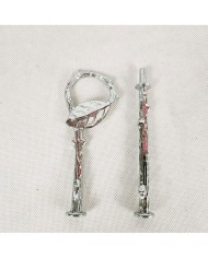 Kek Stant Aparatı Yaprak Model Gümüş Nikel