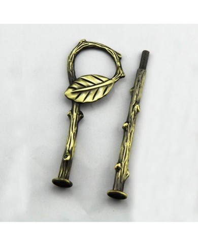 Kek Stant Aparatı Yaprak Modeli Antik Yeşil