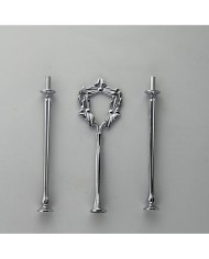 Kek Stant Aparatı Üç Yaprak Nikel Gümüş