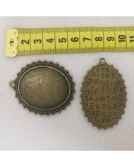 Metal Kolye Ucu Eskitme İşlemeli