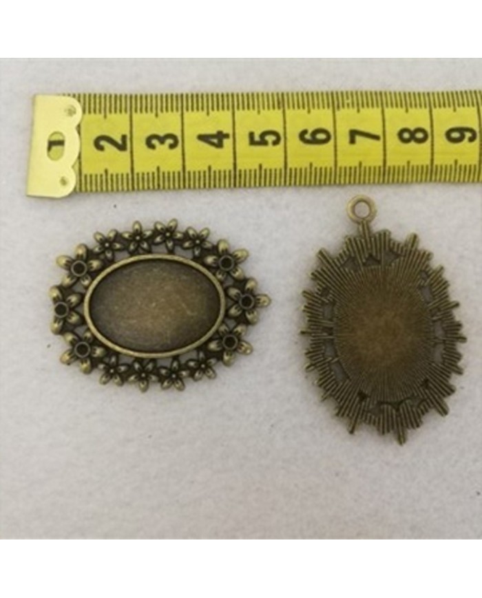 Metal Kolye Ucu Aynalık Eskitme