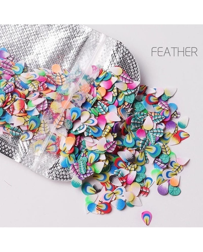 Fimo Yaprak Karşık Epoksi Kozmatik Tırnak pulu 5 Gr