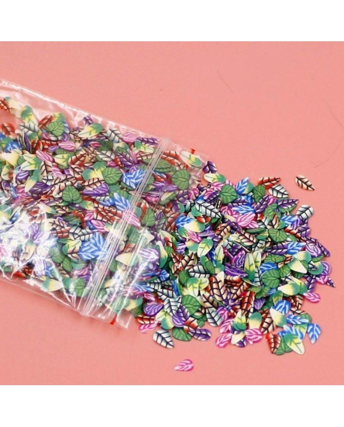 Fimo Yaprak Karşık Epoksi Kozmatik Tırnak pulu 5 Gr