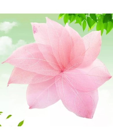 3Adet -  Kumaş Yaprak - Pembe 3Adet -  Kumaş Yaprak - Pembe