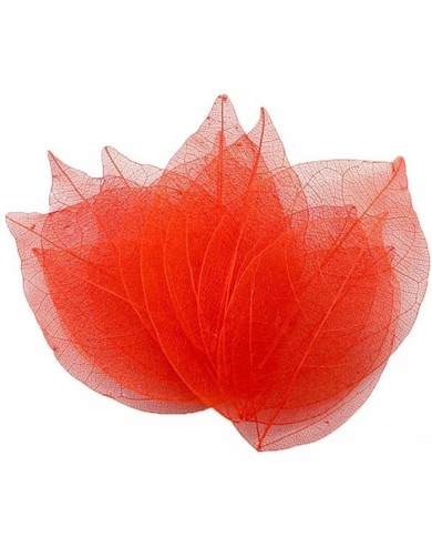 3 Adet - Kumaş Yaprak  - Kırmızı 3 Adet - Kumaş Yaprak  - Kırmızı