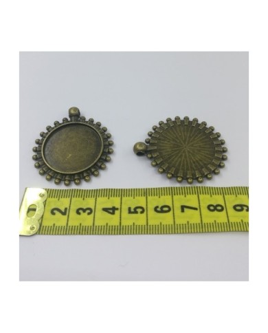 Güneş Şeklinde Metal Kolye Ucu Eskitme