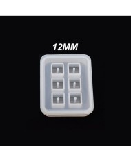 Boncuk Reçine Epoksi Kalıp - Kare - 12 mm -Kod:164