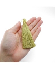 12cm İpek Püskül - Gold Simli - 30adet