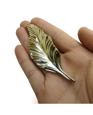 Epoksi Tepsi Kulbu ,Yaprak Model Gold - 1 Adet