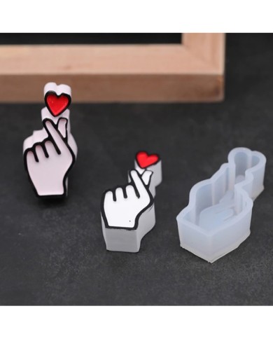 Kalp EL Reçine Epoksi Kalıp -Kod:967