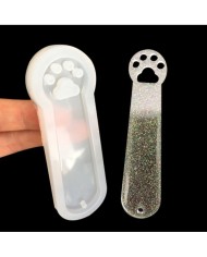 Kitap Ayracı Reçine Epoksi Kalıbı - Kedi Patisi-Kod:931