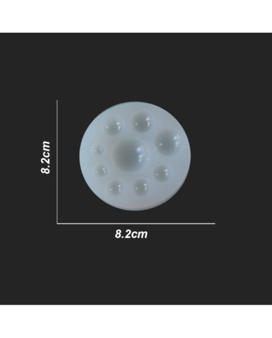 Kolye Reçine Epoksi,Mum,Sabun ve Beton Kalıbı - Minik Yuvarlaklar -Kod:09