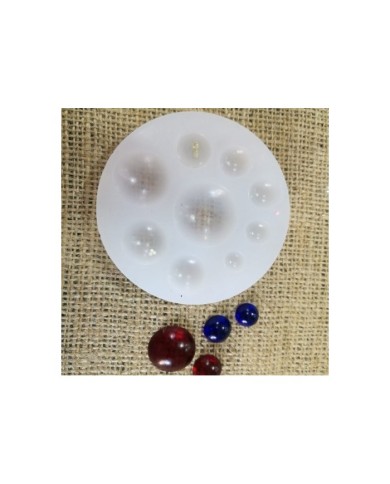 Kolye Reçine Epoksi,Mum,Sabun ve Beton Kalıbı - Minik Yuvarlaklar -Kod:09