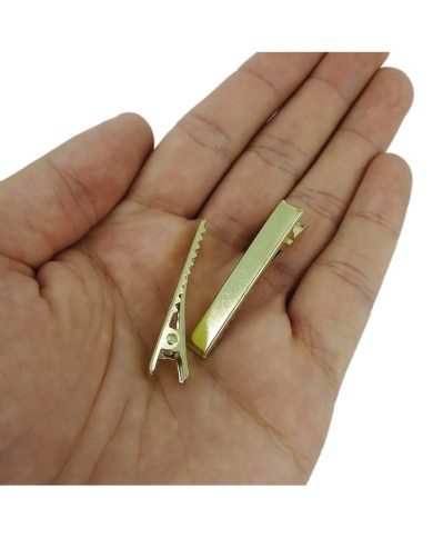 5 adet Takı Tokası Timsah Agız - Gold