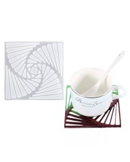 Bardak Altı Desenli Reçine Epoksi Kalıbı -Kod:128