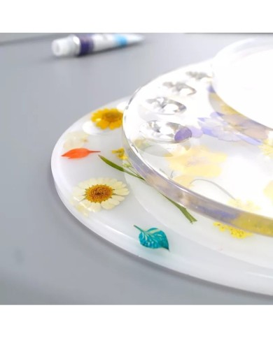 Boya Paleti Reçine Epoksi ve Beton Kalıbı -Kod:972