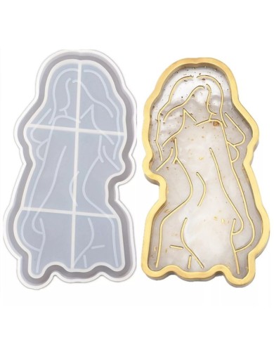 Kadın Bardak Altı Reçine Epoksi,Sabun ve Beton Kalıbı -Kod:254