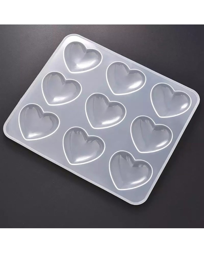 Çoklu Kalp Reçine Epoksi ve Sabun Kalıbı -Kod:275