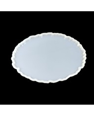 5 ADET - Dalgalı Oval Tepsi - Reçine Epoksi Kalıp - T7