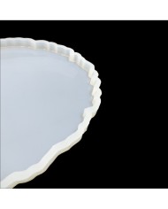 5 ADET - Dalgalı Oval Tepsi - Reçine Epoksi Kalıp - T7
